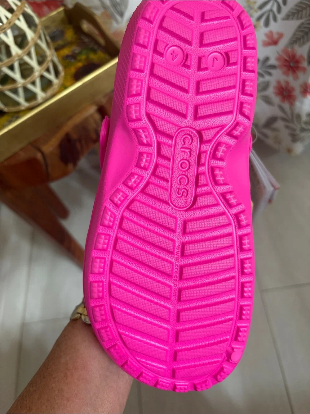 Crocs Kids' Classic Lined Clog - Hot Pink